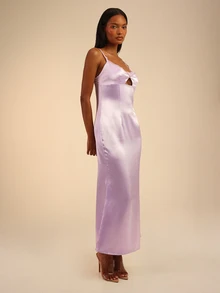 Dancing Leopard Mauve Purple Long Dress, Summer Outfits For Women, Vacation Dress, Holiday Dress - Mauve Purple - View 3