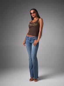 BABYPHAT SDBP995 - STUD DETAIL RIB VEST - Chocolate Brown - View 4