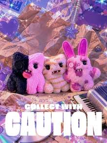 ZURU Fuggler Mini-Baby Baddies-Series 1 (6 Pack) Plush Keychains 5-Inch Blind Box Ugly Cute - Whole Set (6 Pack) - View 3