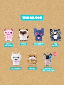 ZURU Fuggler Alley Cat-Series 1 (6 Pack) Plush Keychains 5-Inch Blind Box Collectible - Whole Set (6 Pack) - View 5