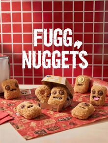 ZURU Fuggler Fitur Spesial - Fugg Nugget - Seri 1 (Paket 6) Gantungan Kunci Boneka Plush 3,5 Inci Kotak Buta Koleksi - Whole Set (6 Pack) - View 2