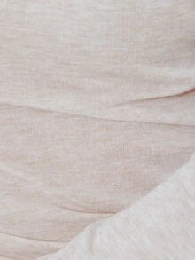 Pimkie Edition Women's Solid Color Off-Shoulder Long Sleeve Ruched Casual Top - Beige - View 3