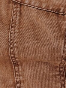 Pimkie Edition Women's One Shoulder Sleeveless Cropped Fashion Denim Top - Coffee Brown - View 3