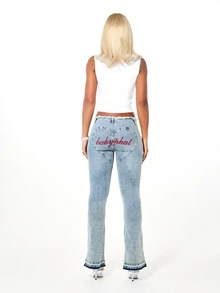 BABYPHAT TANK TOP WITH SLOGAN PRINT - White - View 5