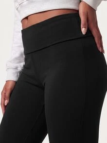 MISSGUIDED TEEN SM1-087 - SEQUIN WING ROLL OVER PANT - Black - View 5