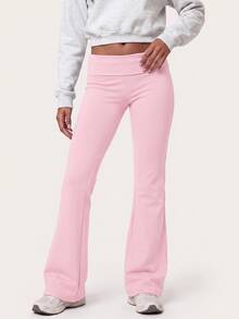 MISSGUIDED TEEN SM1-087 - SEQUIN WING ROLL OVER PANT - Pink - View 2