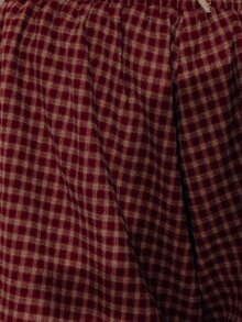 Pimkie Edition Women's Plaid Elastic Waist Loose Tulip Shorts - Red - View 5