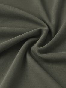 Zerodot Women Green Draped Cowl Neck Tank Top Party Spring Fall - Dark Green - View 6