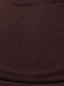 Pimkie Edition Women's Korean Style Asymmetrical Shoulder Pleated Dress For Date And Vacation - Coffee - View 5