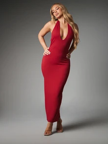 MISSGUIDED Women Midi Dresses - Burgundy - View 1