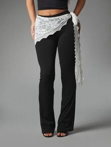 MISSGUIDED Women Leggings - Black and White - View 5