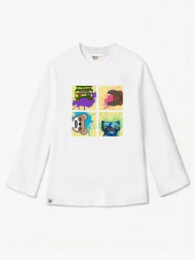 Fuggler | Fanslatte Character Graphic Tween Girls T-Shirt Round Neck White - White - View 6