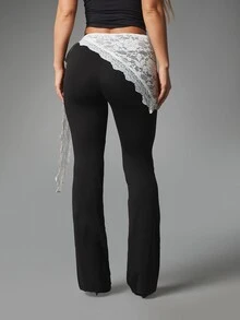 MISSGUIDED Women Leggings - Black and White - View 2