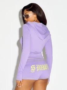 SUMWON WOMEN Women Lounge Tops - Purple - View 2