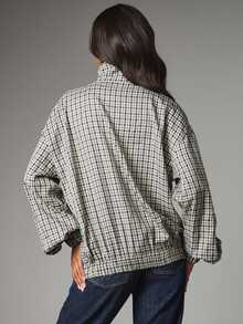 MISSGUIDED Women Lightweight Jackets - Black and White - View 2