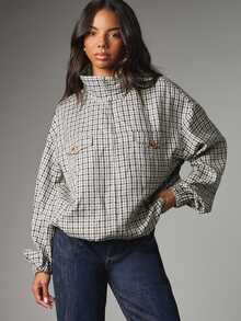 MISSGUIDED Women Lightweight Jackets - Black and White - View 5