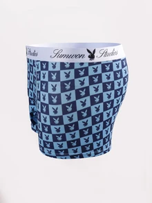 PLAYBOY X SUMWON ملابس داخلية ترنك رجالية - متعدد الألوان - مشاهدة 3