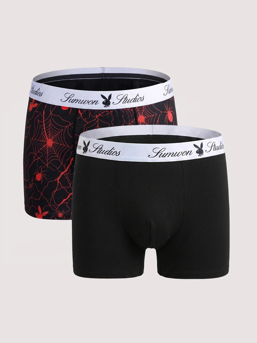 PLAYBOY X SUMWON ملابس داخلية ترنك رجالية - متعدد الألوان - مشاهدة 1