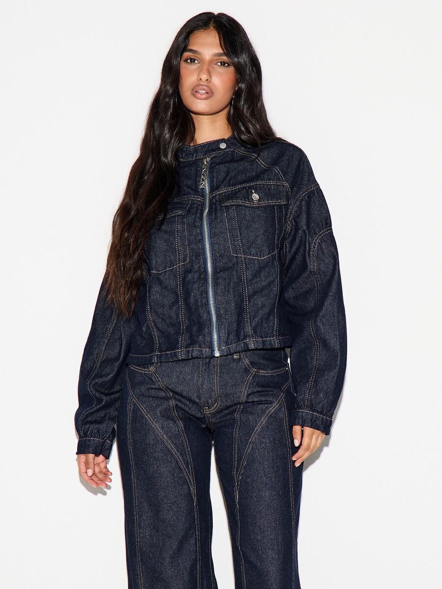 KIZN Women Denim Jackets & Coats - Blue - View 1