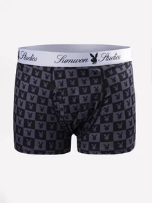 PLAYBOY X SUMWON ملابس داخلية ترنك رجالية - متعدد الألوان - مشاهدة 6