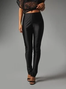 MISSGUIDED Women Leggings Party - Black - View 5