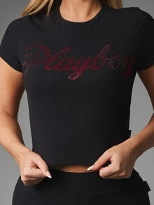 Missguided x Playboy Halloween - Hitam - View 4