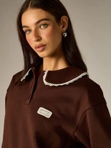 AiiRZ Women Sweatshirts & Hoodies - Coffee Brown - View 4
