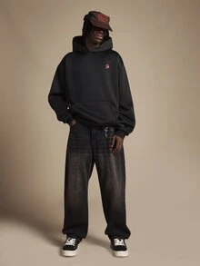 SUMWON Men Hoodies - Black - View 3