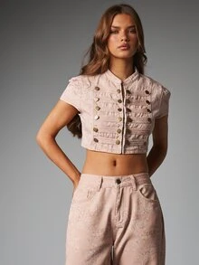 MISSGUIDED Women Denim Tops - Multicolor - View 1
