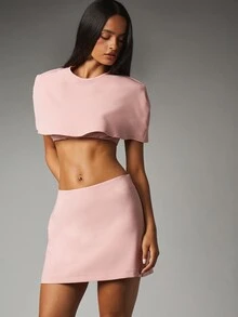 MISSGUIDED تنانير نسائية - وردي - مشاهدة 1