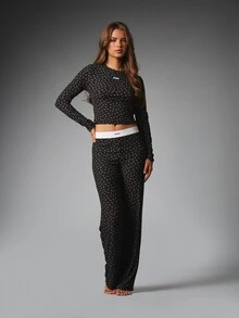 MISSGUIDED Set Pakaian Santai Wanita Lengan Panjang Motif Bunga - MultiWarna - View 3