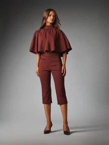 MISSGUIDED Women Two-Piece Outfits - Brown - View 1