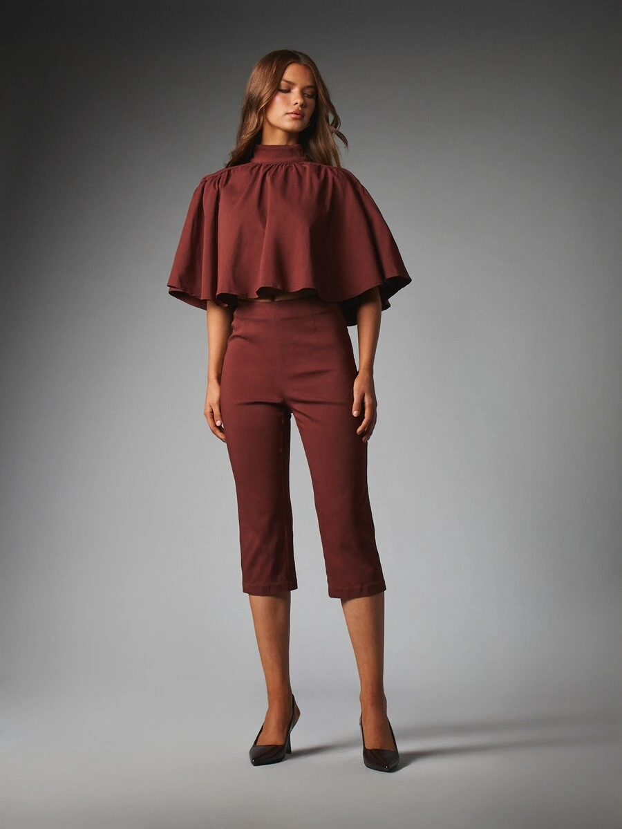 MISSGUIDED Women Two-Piece Outfits - Brown - View 1