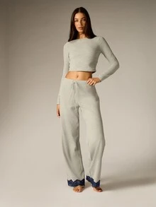 AiiRZ Women Pajama Sets - Baby Blue - View 4