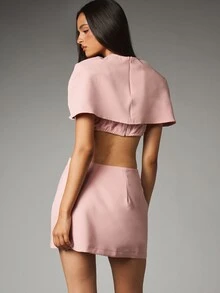 MISSGUIDED تنانير نسائية - وردي - مشاهدة 3