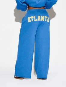 SUMWON WOMEN Women Sweatpants - Blue - View 6