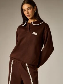 AiiRZ Women Sweatshirts & Hoodies - Coffee Brown - View 5