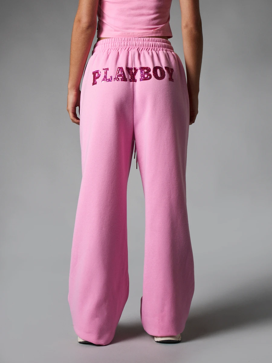 Missguided x Playboy Women Sweatpants - Pink - View 1