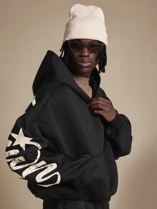 SUMWON Men Hoodies - Black - View 4