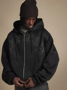 SUMWON Men Hoodies - Black - View 4