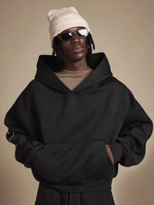 SUMWON Men Hoodies - Black - View 2