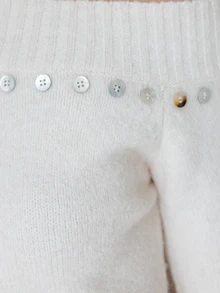 Pimkie Edition Women's Asymmetrical Shoulder Casual Daily Knit Top - White - View 4