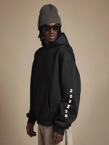 SUMWON Men Hoodies - Black - View 4