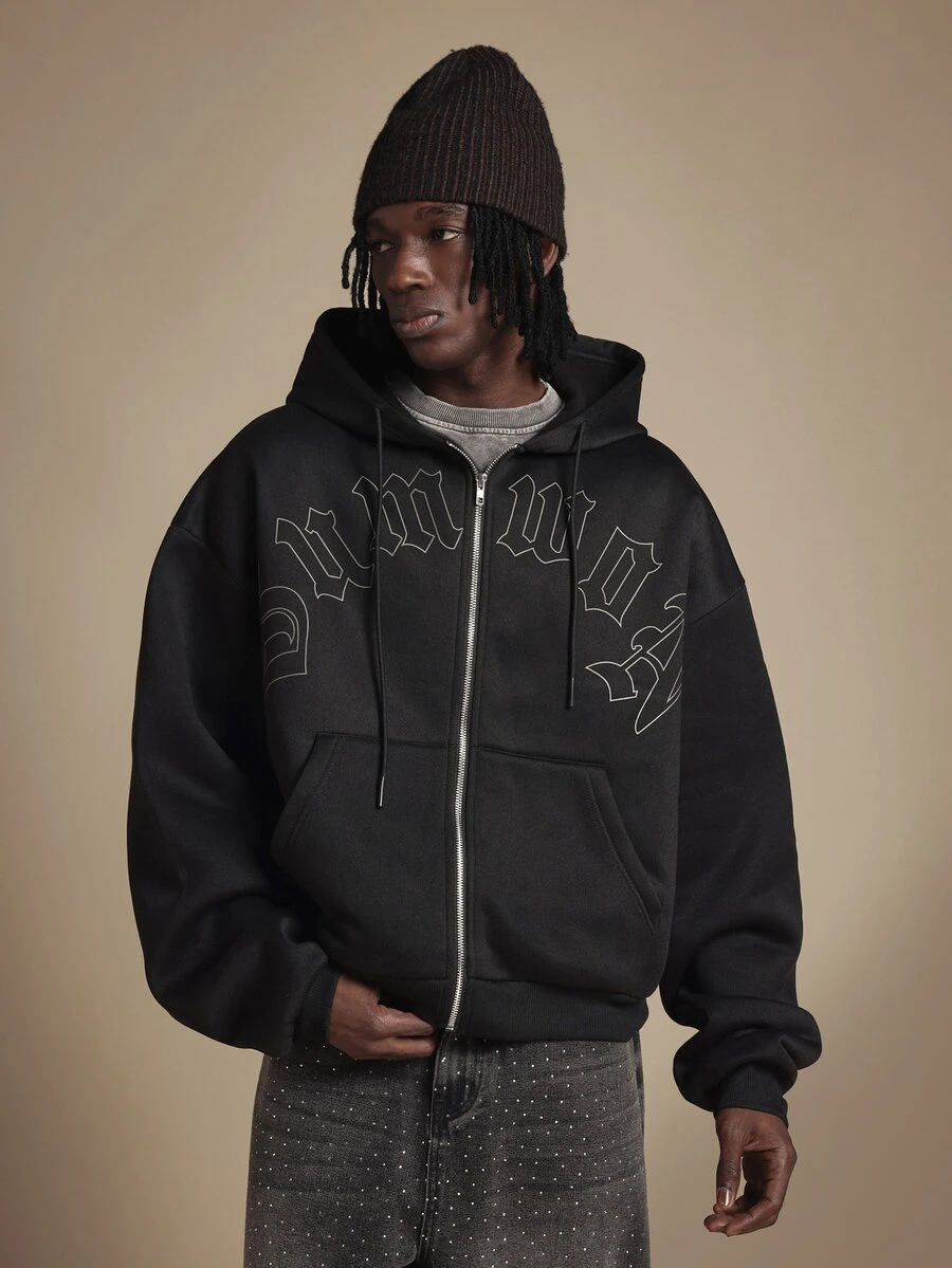 SUMWON Men Hoodies - Black - View 1