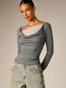 AiiRZ Women T-Shirts - Dark Grey - View 1
