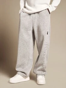 PLAYBOY X SUMWON Men Sweatpants - Grey - View 4