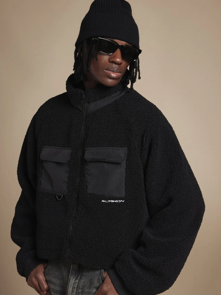 SUMWON Men Jackets And Coats - Black - View 1