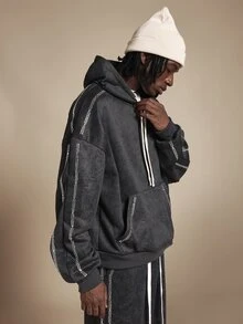 SUMWON Men Hoodies - Black - View 5