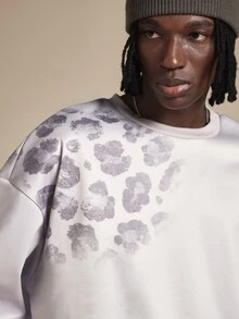 SUMWON Men Sweatshirts - Light Grey - View 5