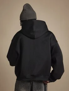 SUMWON Men Hoodies - Black - View 2